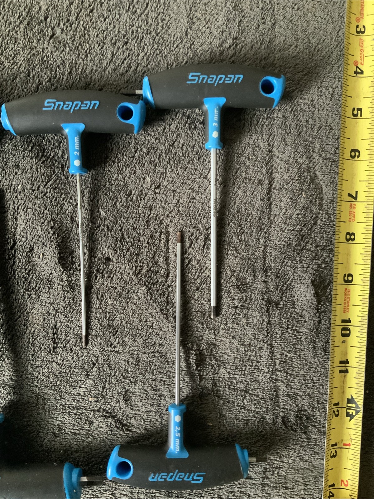 Snapon T-handle Hex Allen Set, 7pc, Blue…used….see Pics…