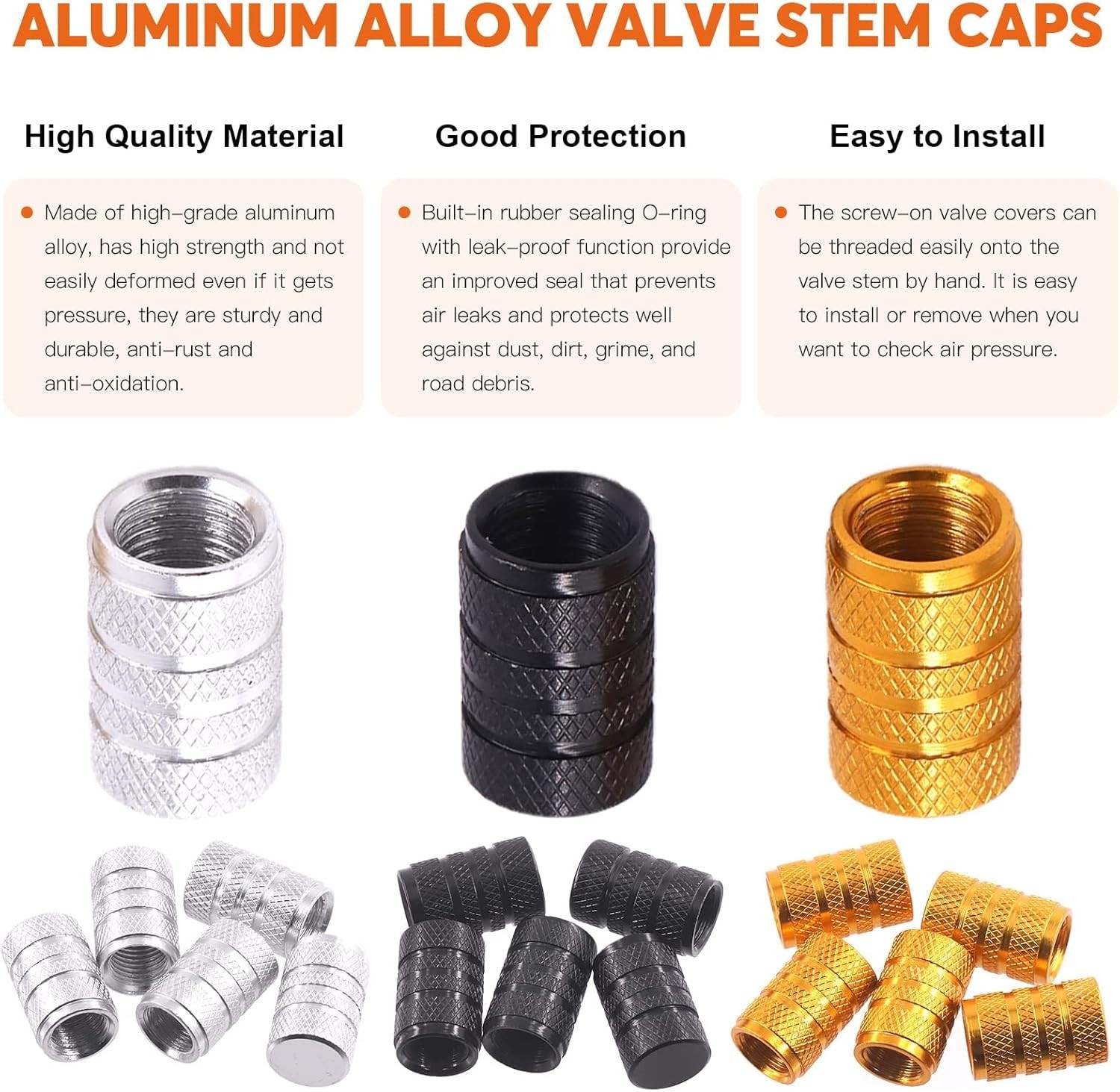 119Pcs Valve Core Remover Tools with Aluminum Tire Valve Stem Caps, Valve Cor…