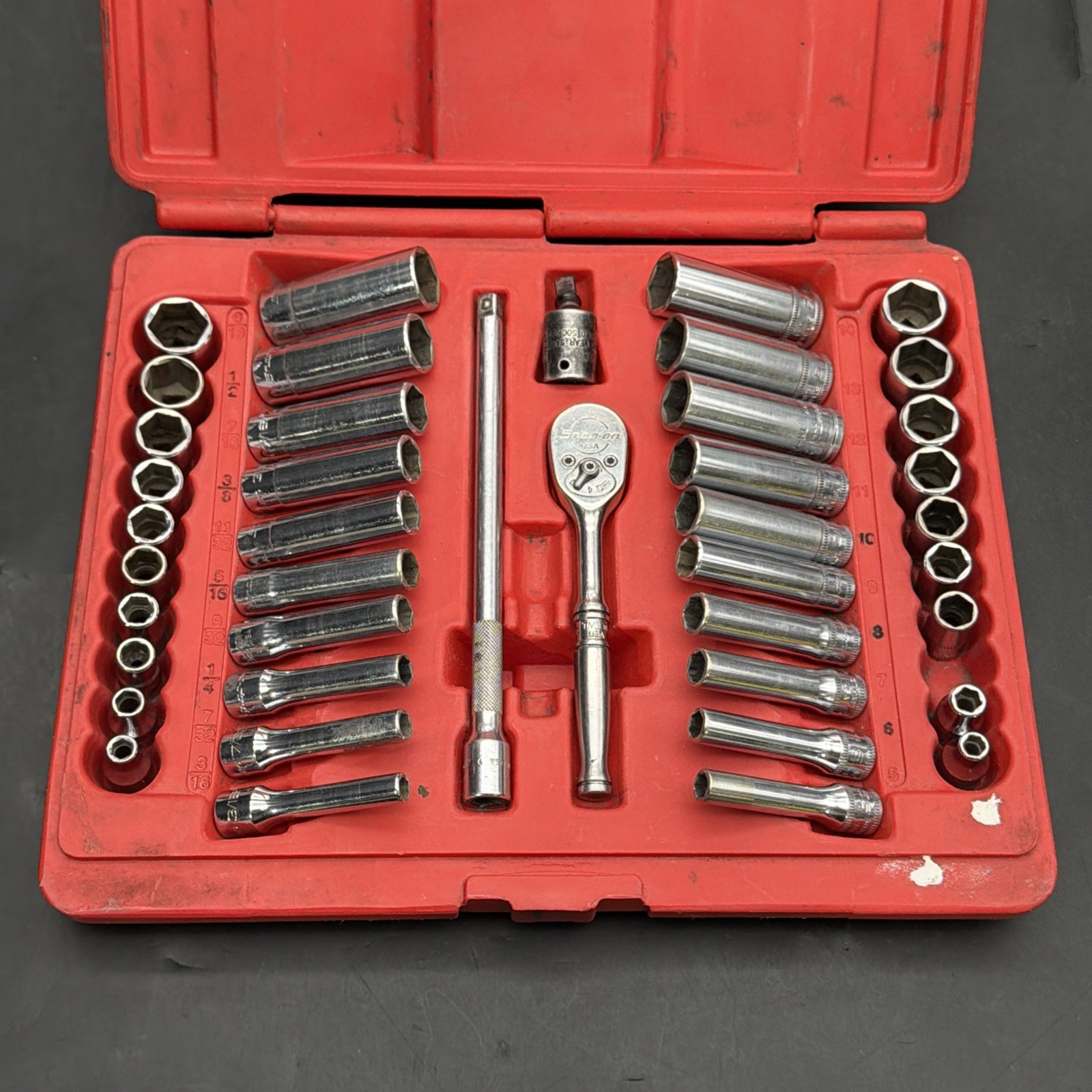 USED Snap-on PB99A General Service Metric/SAE 6 Point 42-Piece Set (READ)