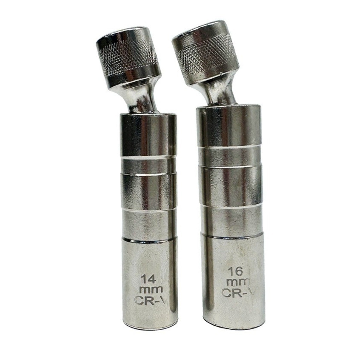 14mm & 16mm Thin Wall Magnetic Swivel Spark Plug Socket 12-Point Removal Tool