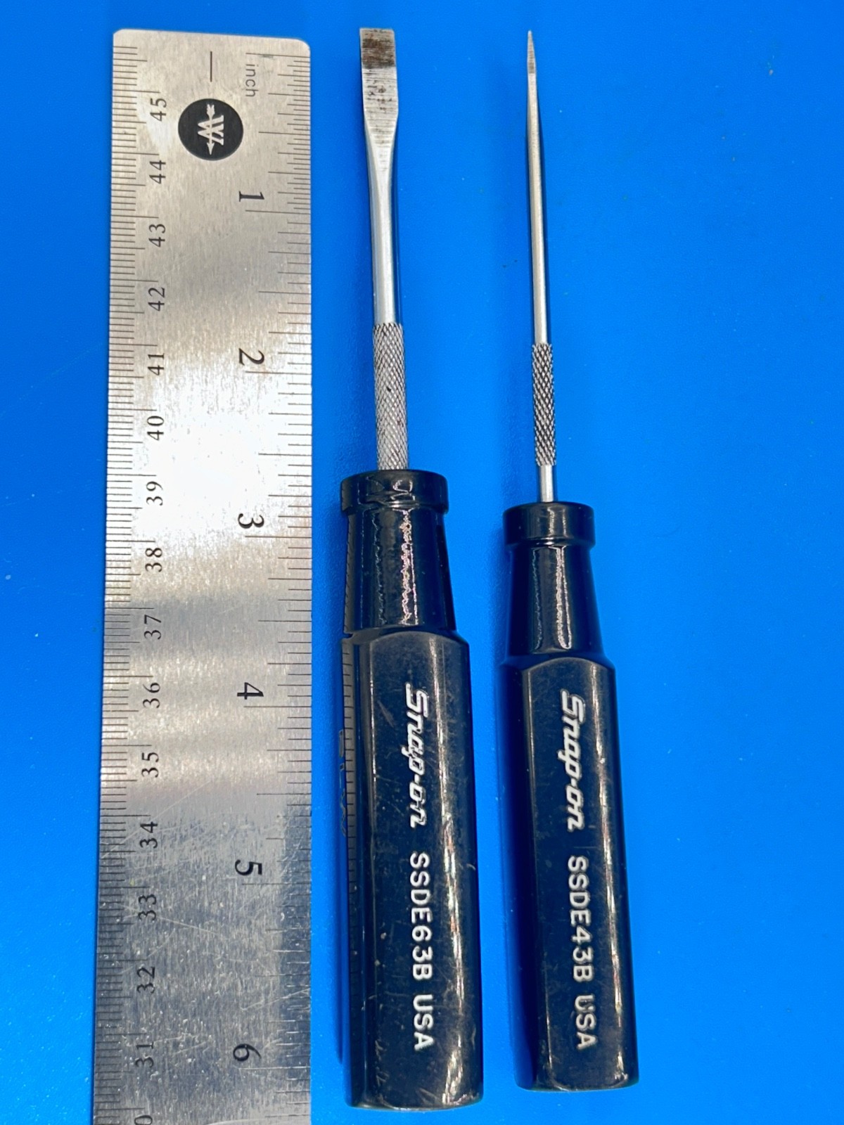 Snap on Tools Electronic Screwdriver SSDE63B 2 Pieces USA N-3