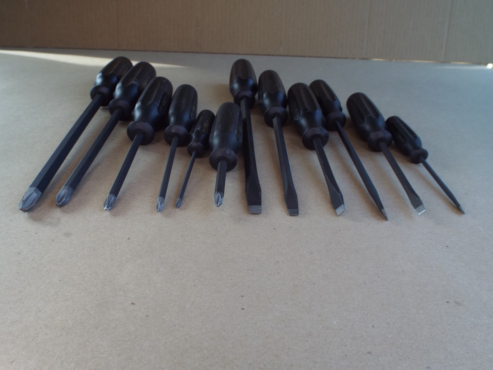 VTG Craftsman Professional Screwdriver Lot Black Handle USA Good Cond! (Read)