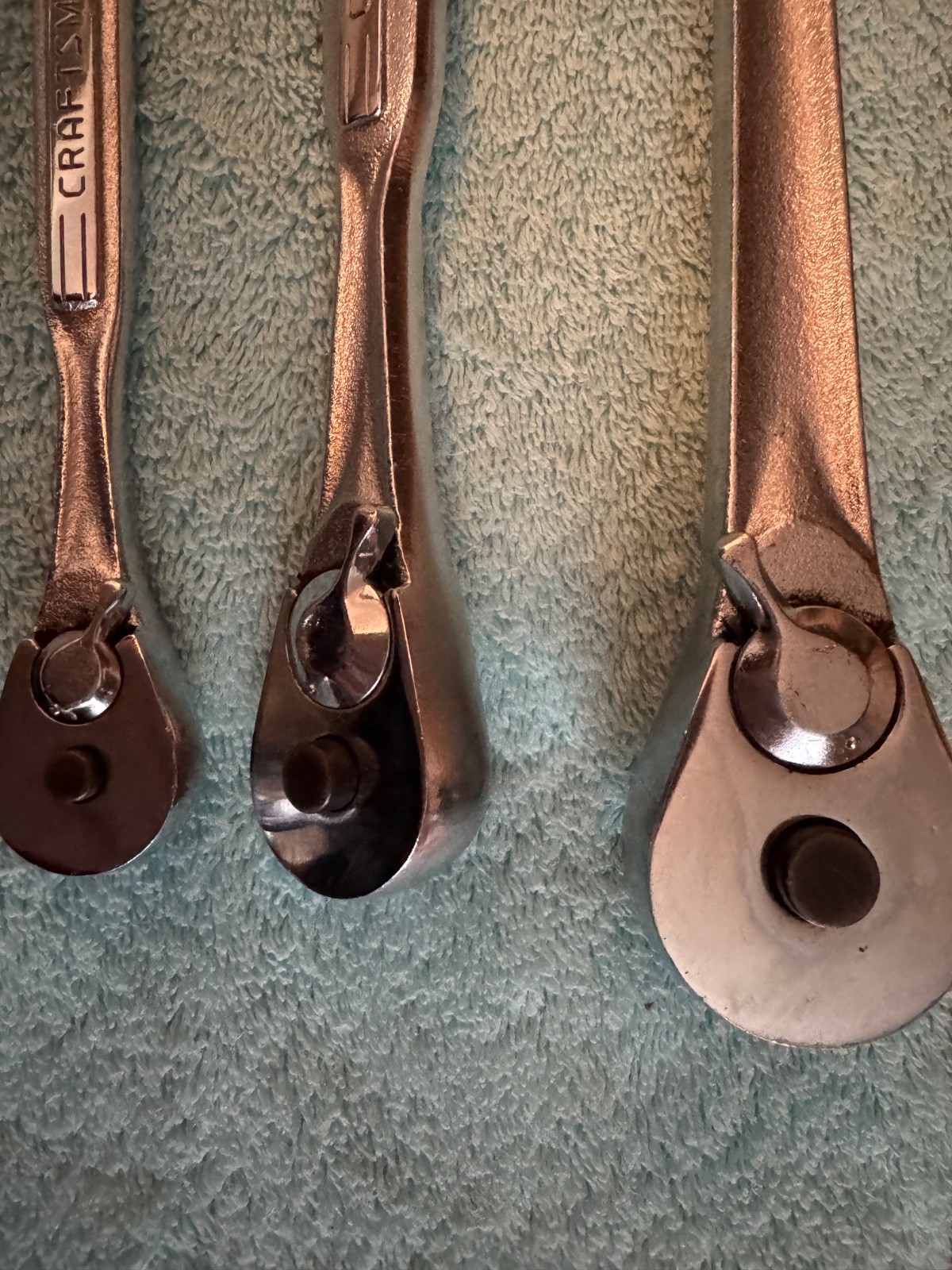 Craftsman -V- Series 44985 1/2” 43784 3/8” 43186 1/4” Dr. 3 Pc Ratchet Set / USA