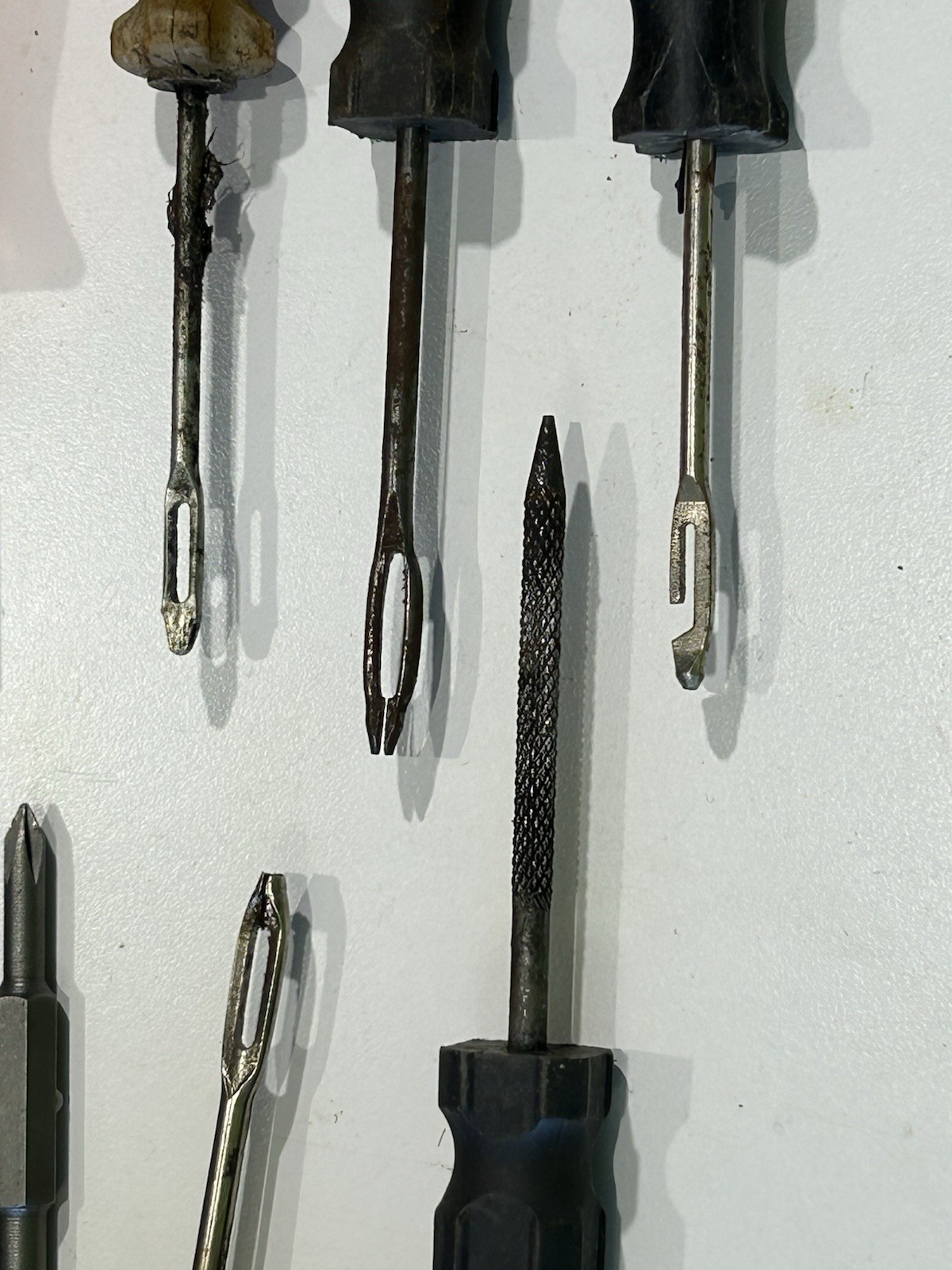 Lot Of 8 Hand Tools Tire Repair And Flip Sockets See Photos Used