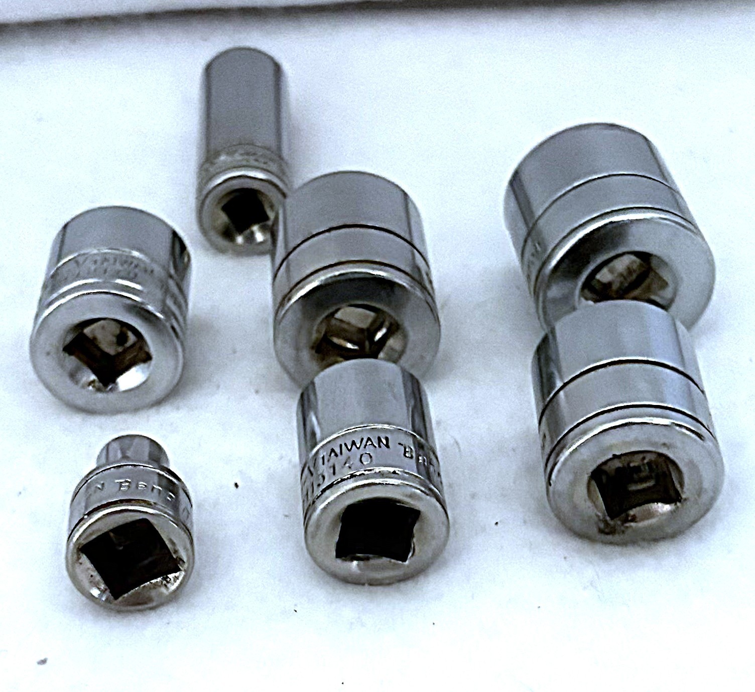 Benchtop Set of 7 Sockets Metric 3/8″ Drive Shallow & Deep