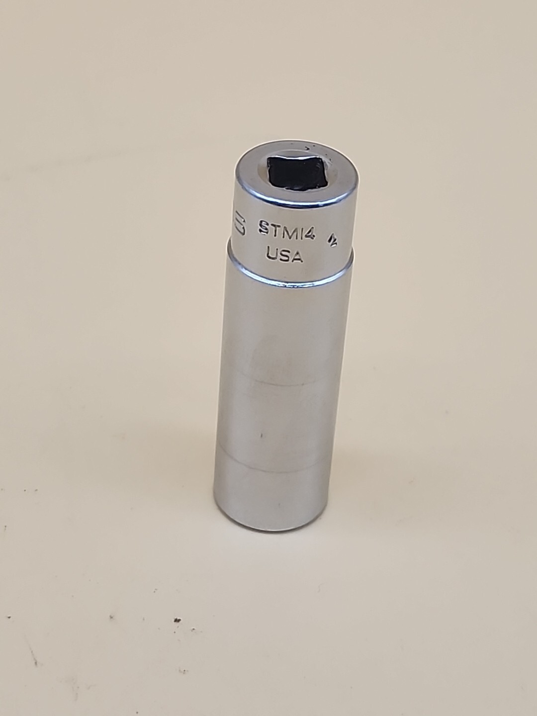 Snap-On STM14 1/4″ Drive 7/16 » SAE 6 Point Deep Chrome Socket