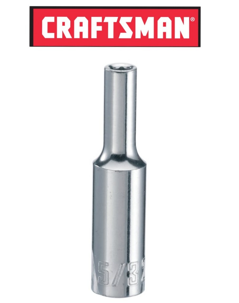 Craftsman 1/4 Inch Drive 6 Point Deep Socket Metric MM / SAE Inch Pick Size CMMT