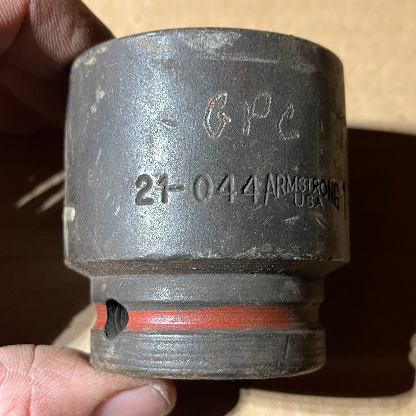 Armstrong Tools 3/4” Drive 1-3/8″ Shallow 6 Pt Impact Socket 21-044 – C