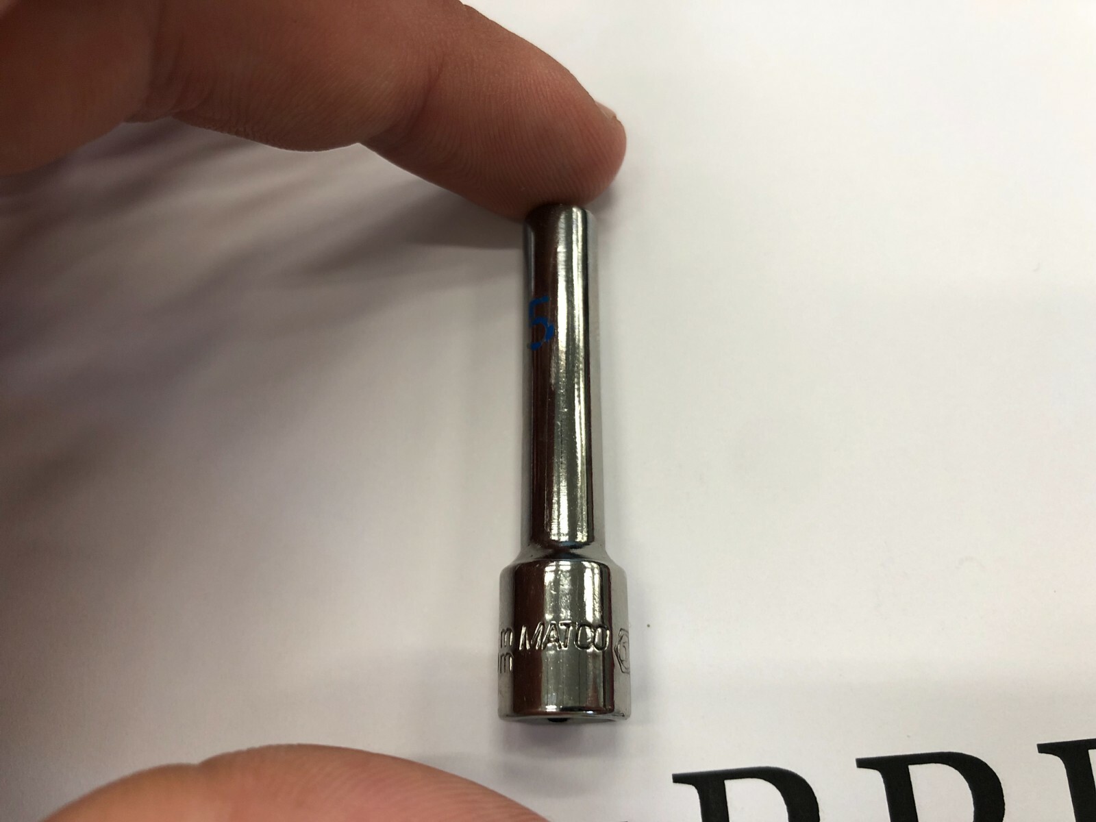 Matco Tools 1/4″ Drive 5mm Metric Deep 6 Point Deep Chrome Socket AD5M6A