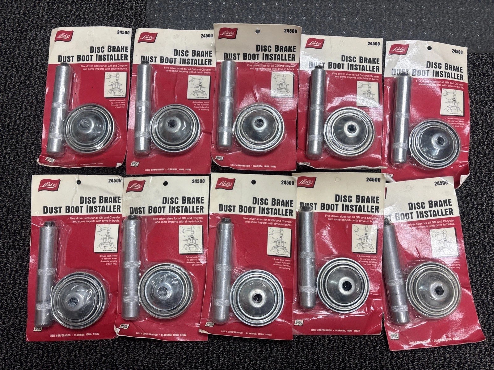 Disc Brake Dust Boot Installer Lisle Wholesale Lot Of 10 Tools 24500 Made In USA