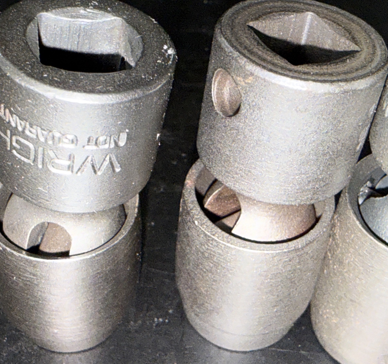WRIGHT TOOL 6pc 3/8” Dr UNIVERSAL SWIVEL FLEX IMPACT SOCKET SET 3/8” – 3/4” SAE