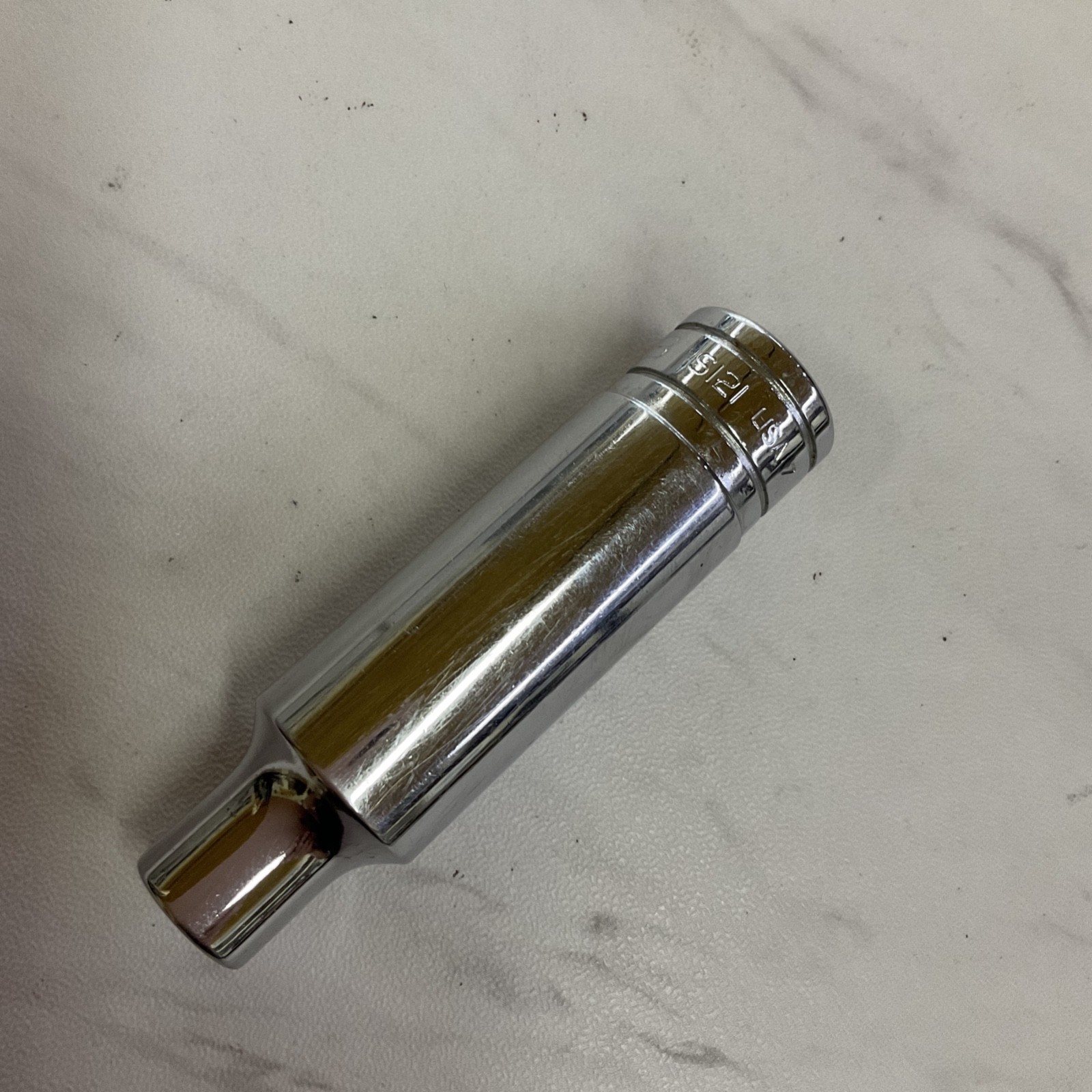 Snap-on S121 1/2″ Drive 3/8″ 12-Point SAE Deep Chrome Socket USA !SHIPS FREE!