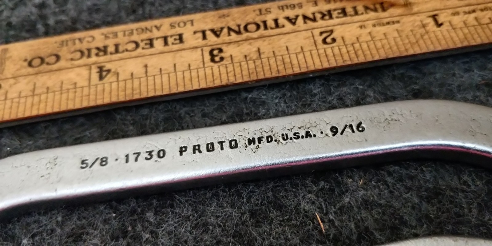 Proto #1725 & #1730 Half Moon Curved Box End Obstruction Wrenches 7/16” -5/8”