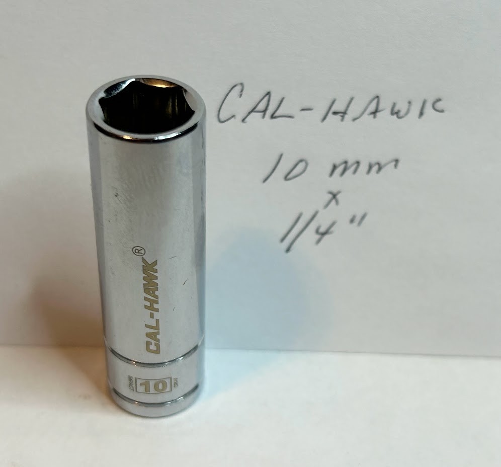 Cal- Hawk Deep Socket 10 mm x 1/4″ Dr 6Pt Free USA Ship