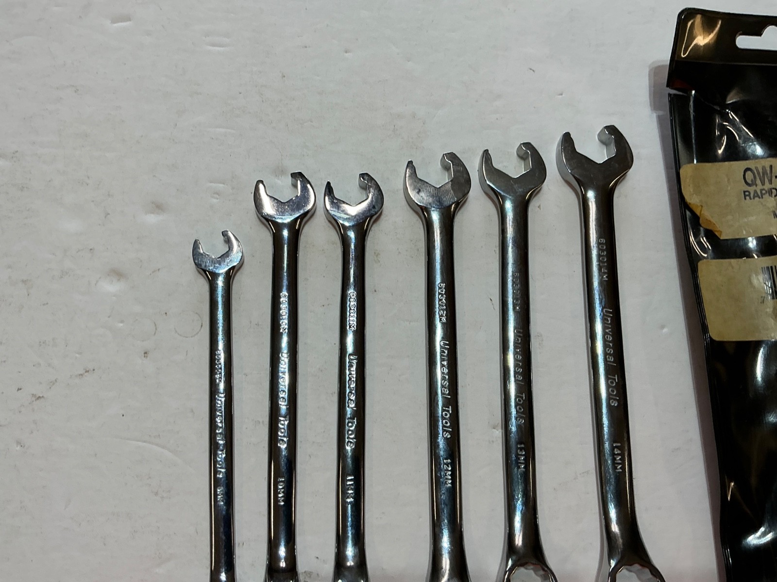 Universal Tools 6 pc metric rapid wrench set 8mm to 14mm