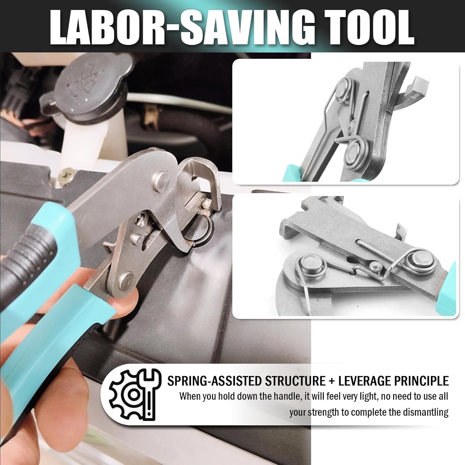 Heavy-Duty Auto Clip Remover Pliers Trim Panel Fastener Rivet Disassembly Tool