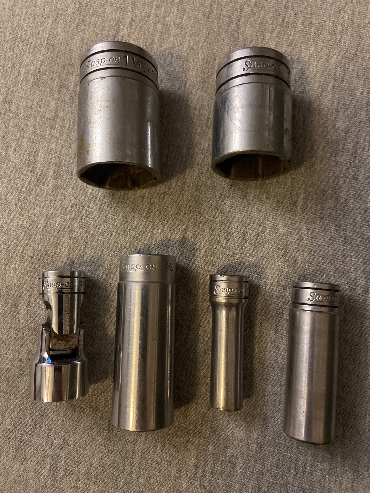 Vintage SNAP ON Sockets FS22, FVS241, SF121, SF181, A119, and A118 – Free Ship