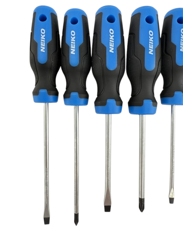 10pc Neiko NEW Magnetic Tip Non Slip Phillips & Flathead Screwdrivers Set 01378A