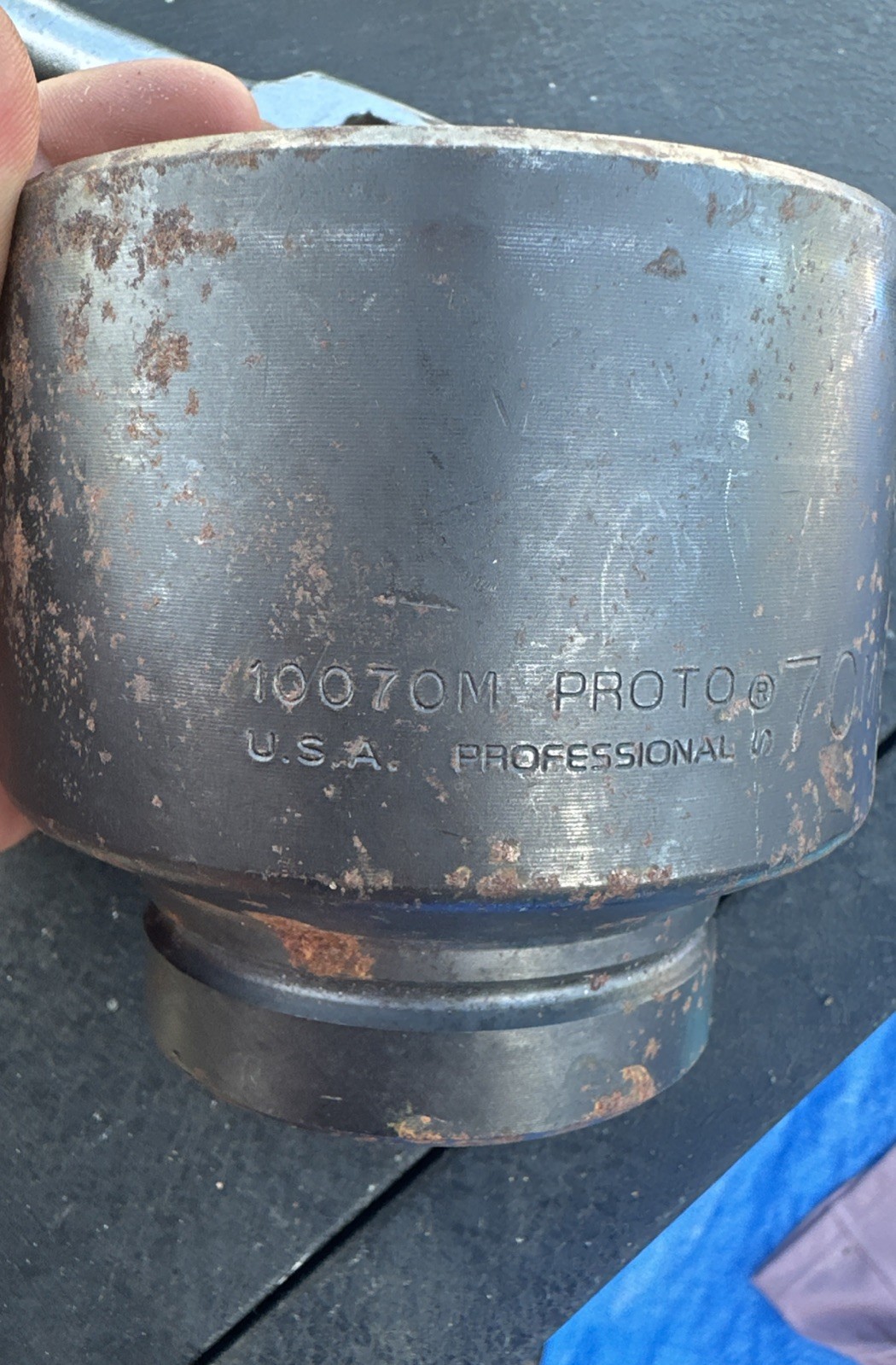 PROTO 70mm Impact Socket 1-1/2 in. Drive 10070M 6-Point TorquePlus™ USA