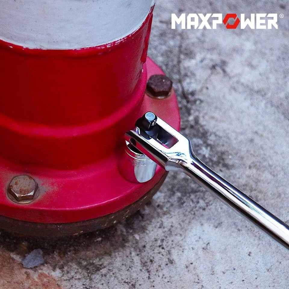 Dual-Drive 18″ Breaker Bar Flex Handle 1/2″ & 3/8″ Phosphated Drive Tool