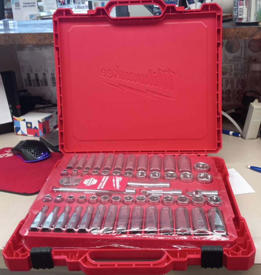 56pc 3/8″ Drive Socket SetSAE/Metric 48-22-9008