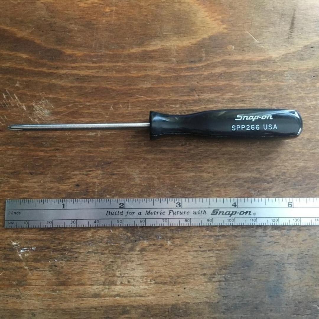 SNAP-ON Black 2 old Stok FLAT AND PHILLIPS TIP SCREWDRIVER SPP266 SPP46 JP