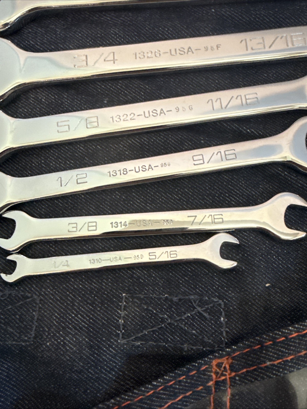 Wright Tool 6 pc. Open End Wrench Set 1/4 In. to 15/16 In. # 736
