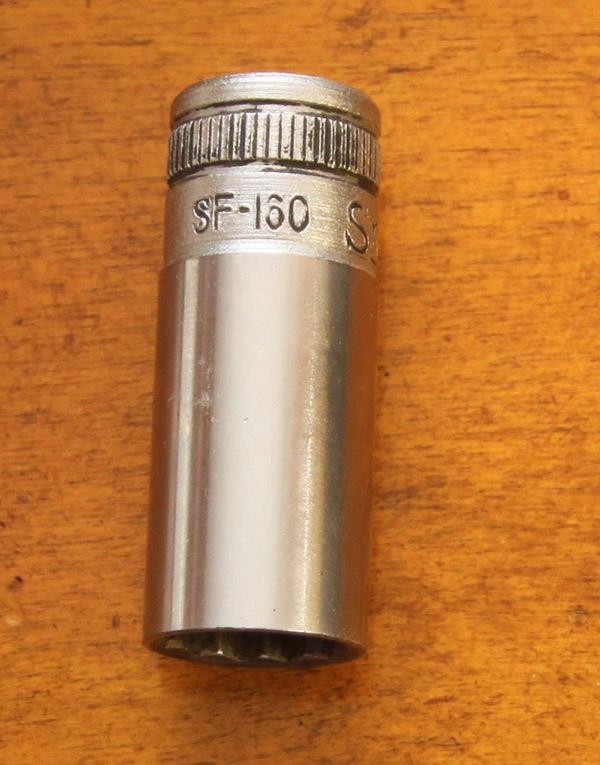 SNAP ON 1/2″ DEEP CHROME SOCKET12 POINT 3/8″ Drive # SF160
