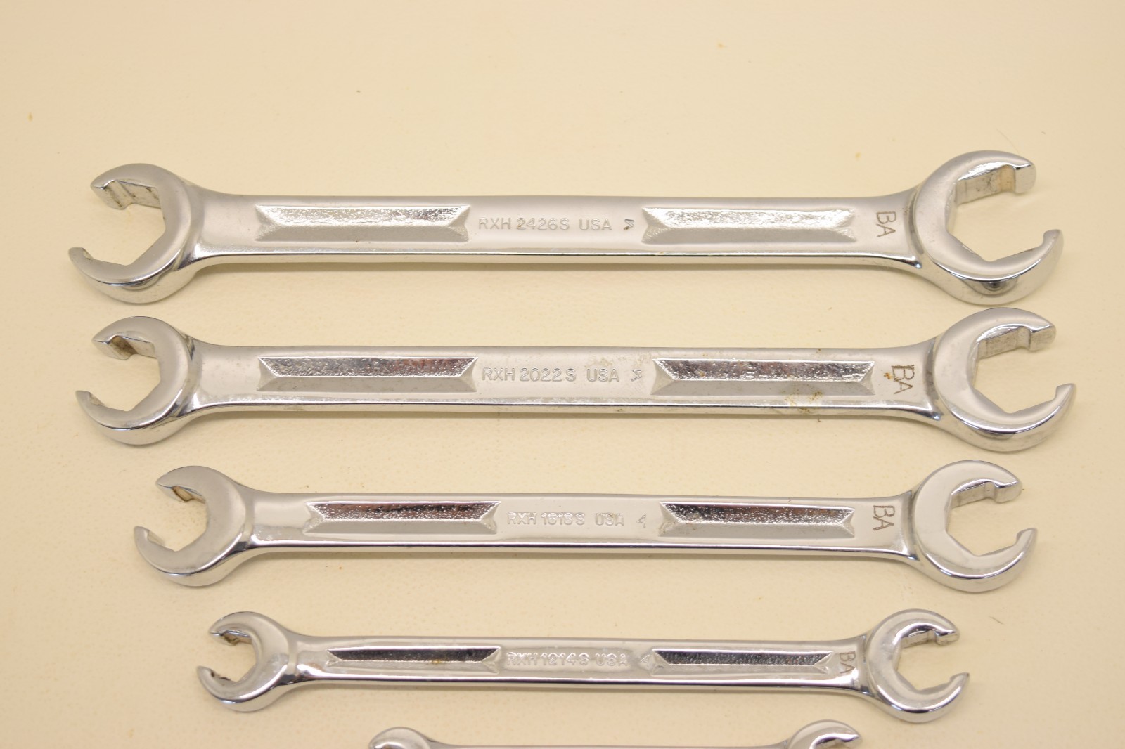 SNAP-ON RXH605 5 PC SAE 6 POINT FLARE NUT LINE WRENCH 1/4″ – 13/16″ – USED