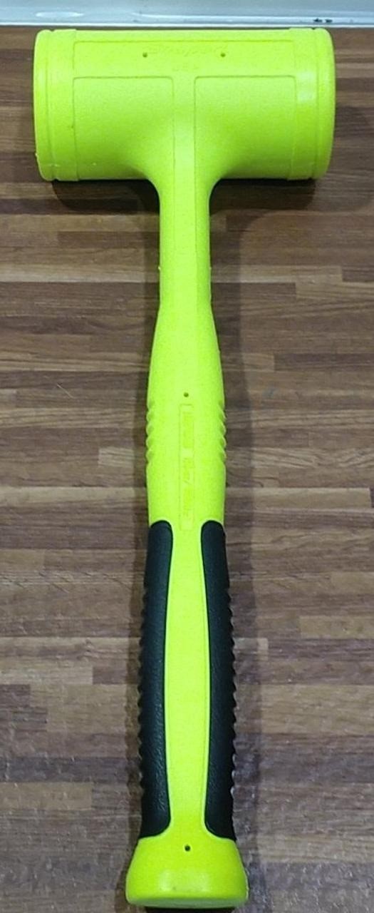 Snap-on HBFE56 32 oz Soft Grip Dead Blow Hammer Yellow 15-3/4″ Length