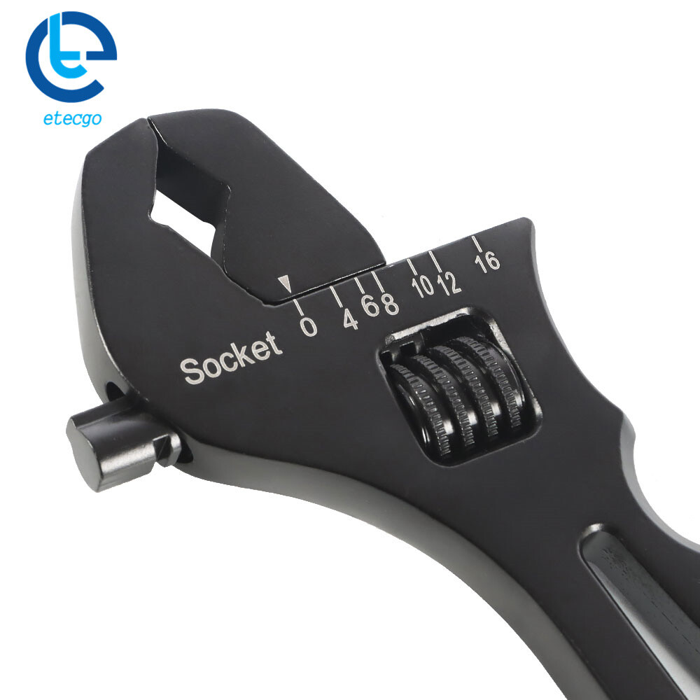 Adjustable Wrench Aluminum Tool Spanner For Hose End Fitting 3AN-16AN New