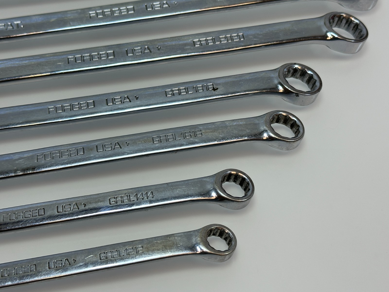 🇺🇸 Matco Tools USA SGRBL7T Pro Swing 7pc Box End Ratcheting Wrench Set, 12 Pt.