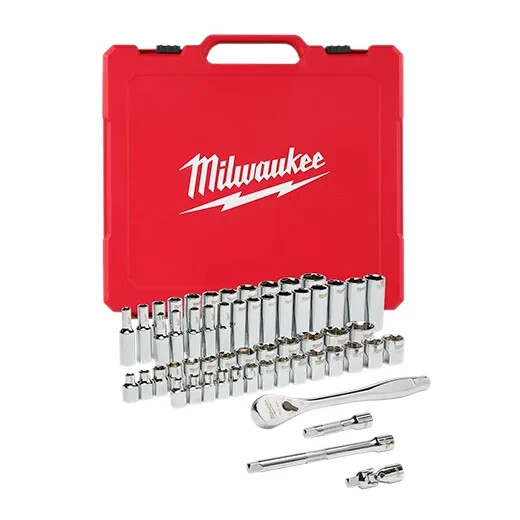 3/8″ Drive 56pc Ratchet & Socket Set – SAE & Metric