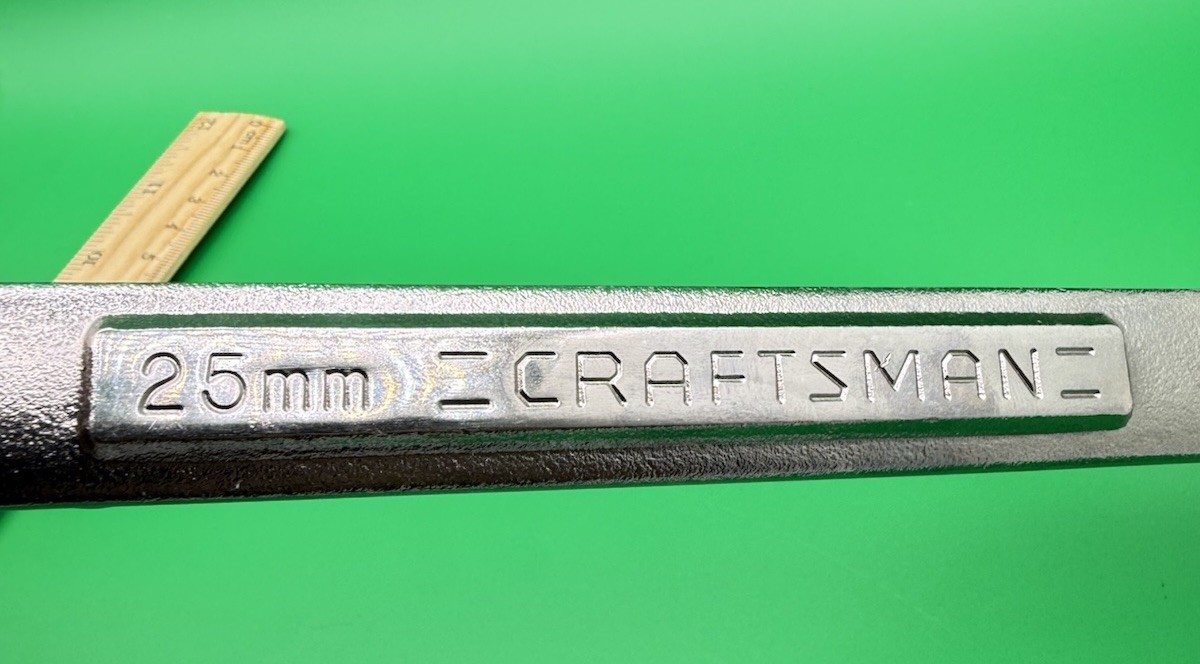NOS Craftsman 42931 25MM Metric Combination Wrench Made In The USA 12Point 25mm