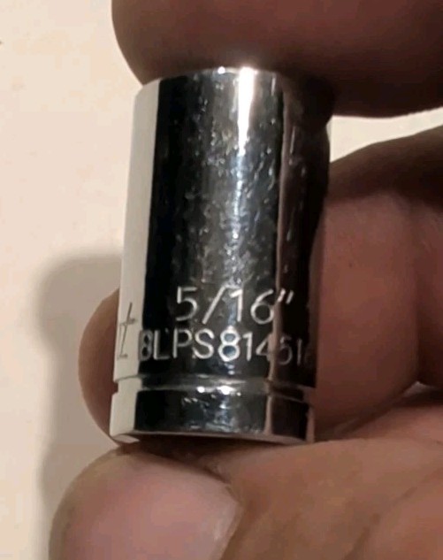 Blue Point- 1/4″ Drive SAE 8-Point 5/16″ Double Square Socket BLPS814516 NOS