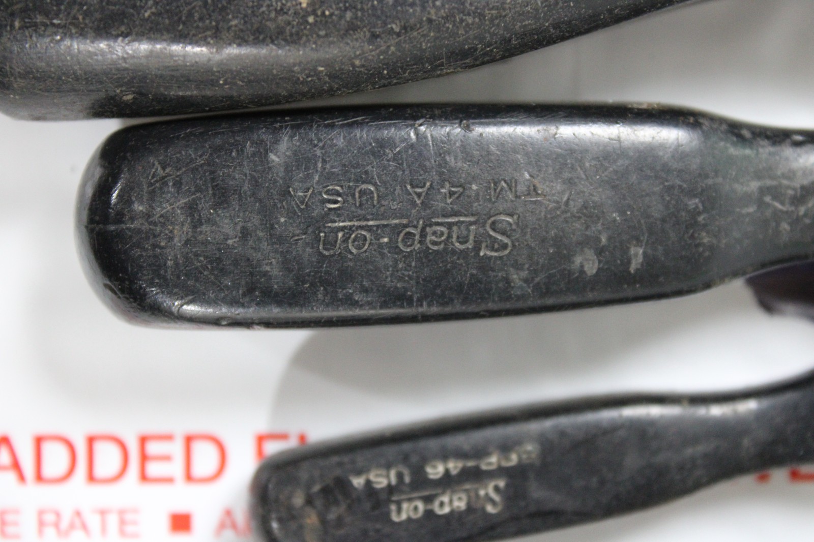 Snap-on 4pc BLACK Hard Handle Flat Tip #2 Phillips Screwdriver Socket Black