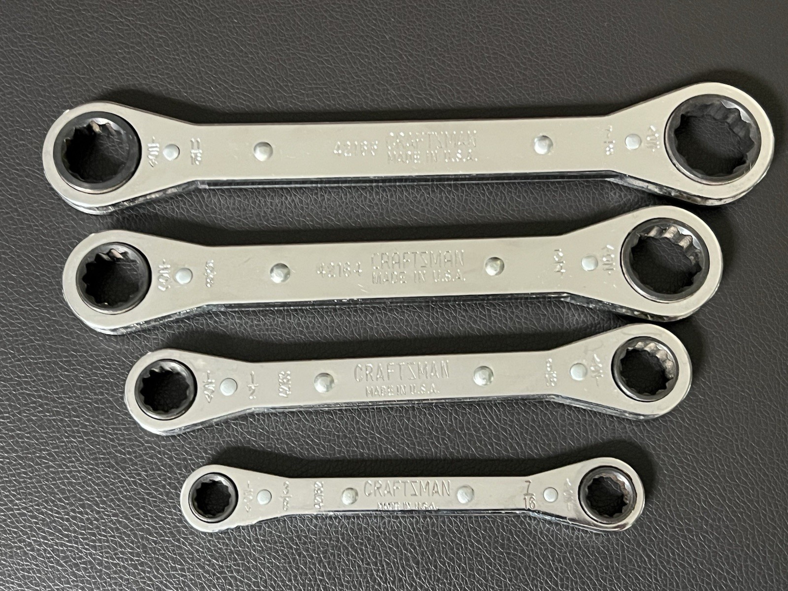 CRAFTSMAN 42160 5-Piece Flat Ratcheting Box End Set ( 10 Sizes in 5 Wrenches )