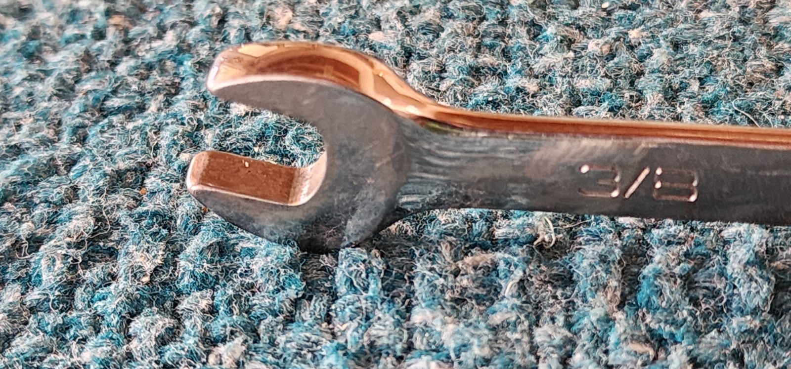Snap-on USA, 3/8″, 12-Pt. Short Length Chrome Combo Wrench OEX120B! Grind Marks.
