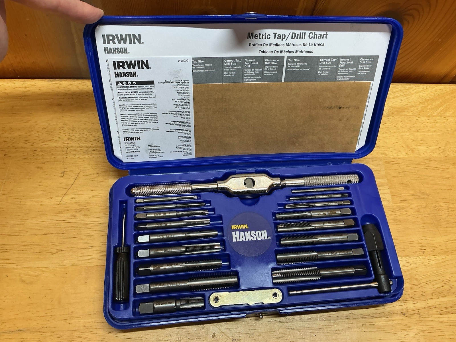 Irwin Hanson 26317 41 Pc. Metric Hex Tap & Die Set (3mm-12mm)