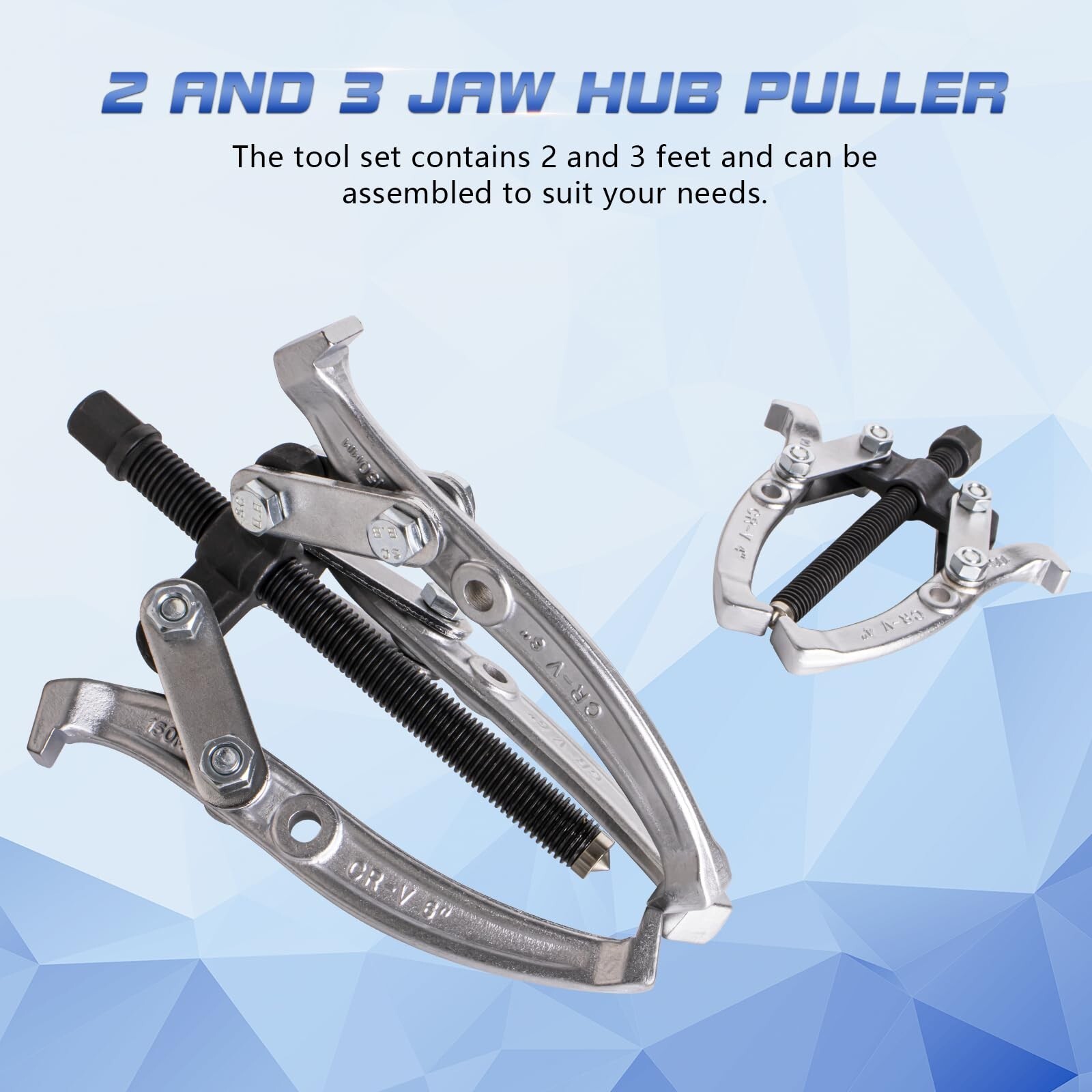 Gear Puller Set 3″ 4″ 6″ 8″ 2 and 3 Jaw Hub Puller Bearing Separator Suitable…