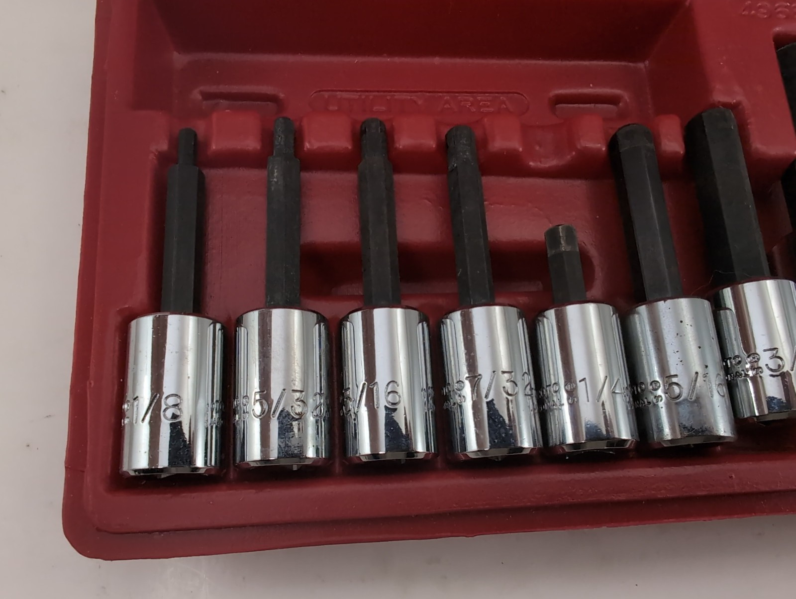 Proto 10pc 1/2″ & 3/8″ Drive SAE Hex Bit Socket Set w/Original Case Made in USA
