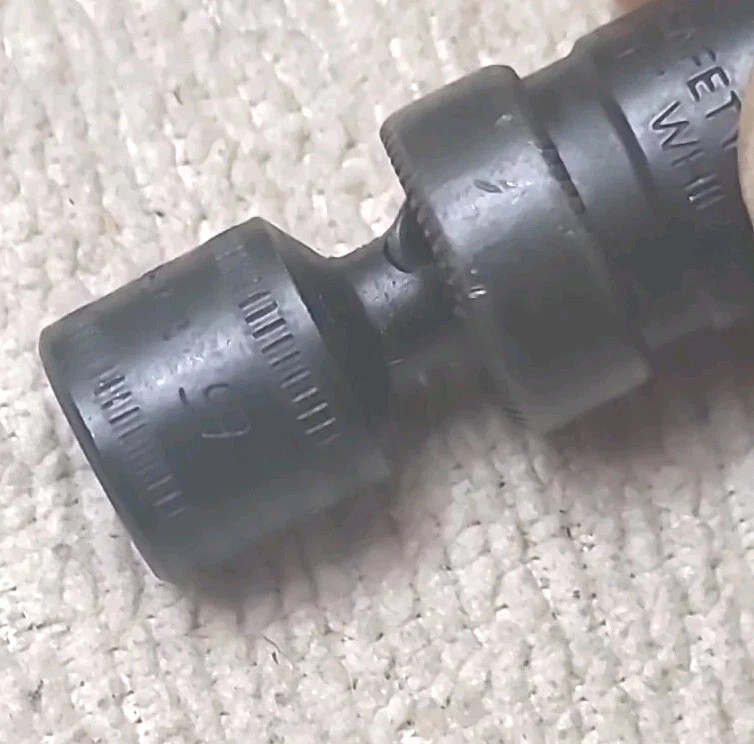Snap-On IPTMM9 9mm Universal Swivel Impact Socket, 1/4” Drive, 6 Point USA MADE.
