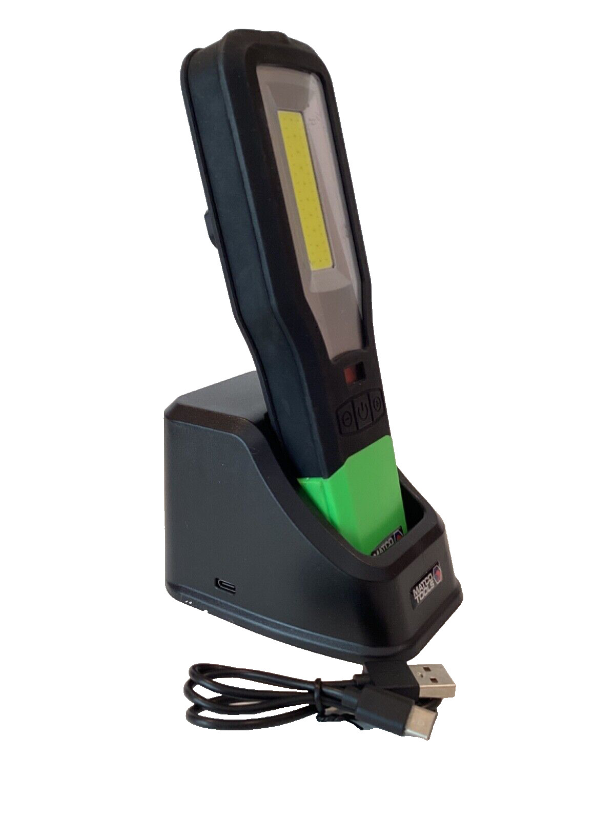Matco Tools 550 Lumen Cordless Work lite Snap In Pivot Base UV And Red Lite MINT