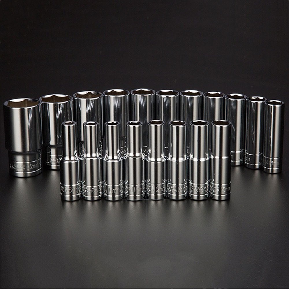 1/2″ Drive 6 Point Shallow & Deep Metric Socket 8mm-32mm Standard Sockets Cr-v ！