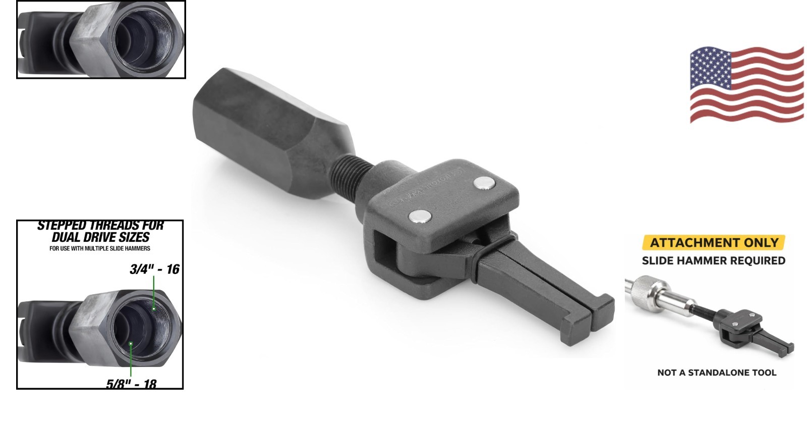 Durable 2-Jaw Pilot Bearing Puller – Fits 5/8 and 3/4 Rods Compatible with 27033