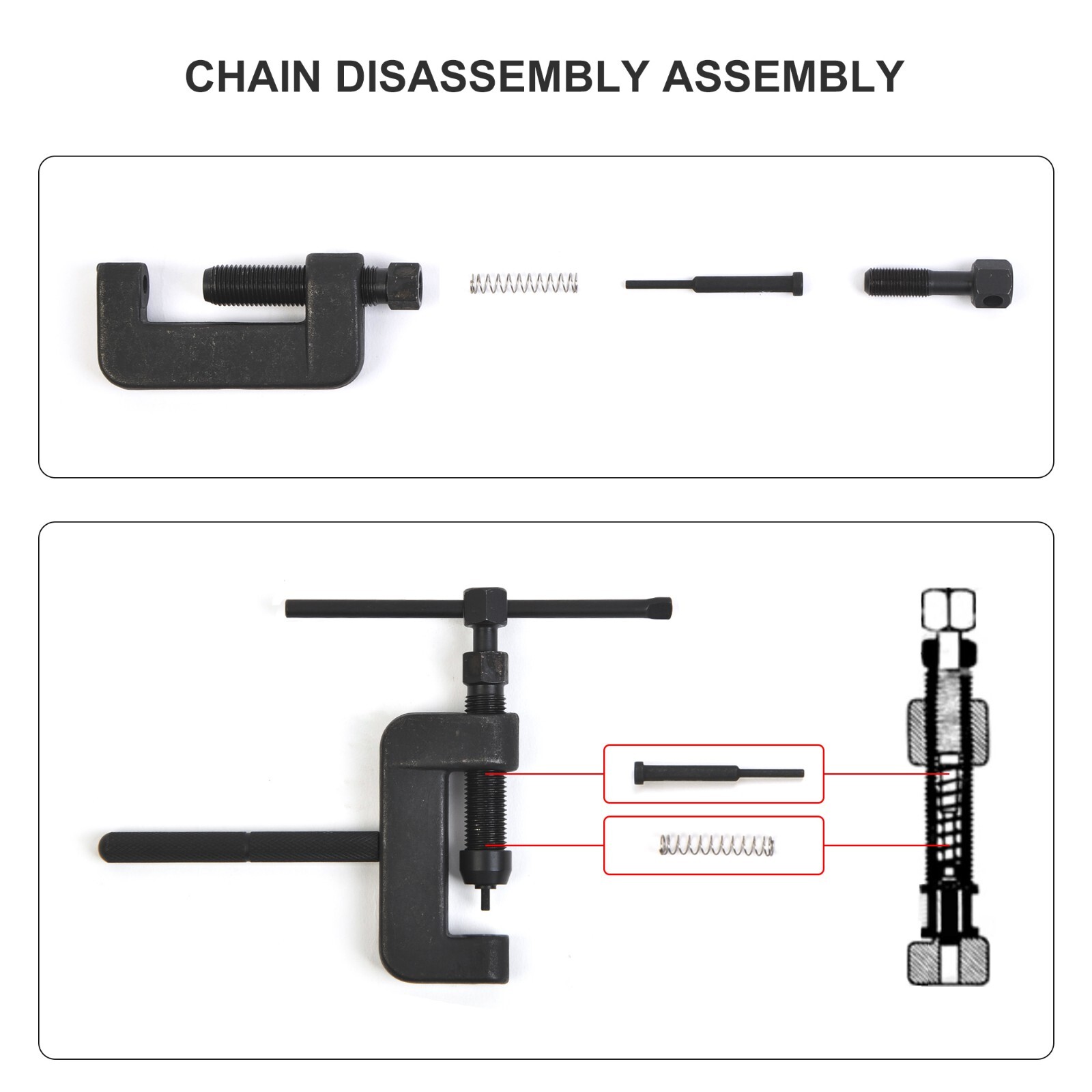 Motorbike Motorcycle Chain Tool Kit Chain Breaker and Chain Link Clip Remover