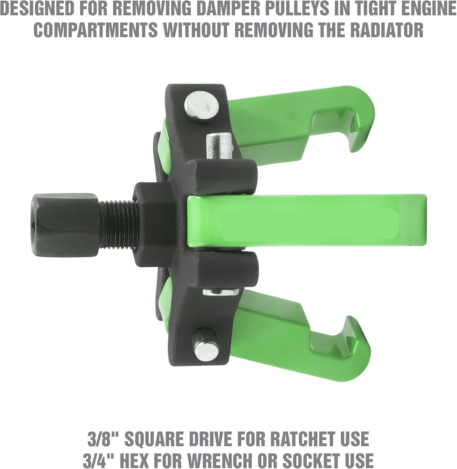 Juego de extractor/instalador de equilibrador armónico, extractor de 3 mordazas