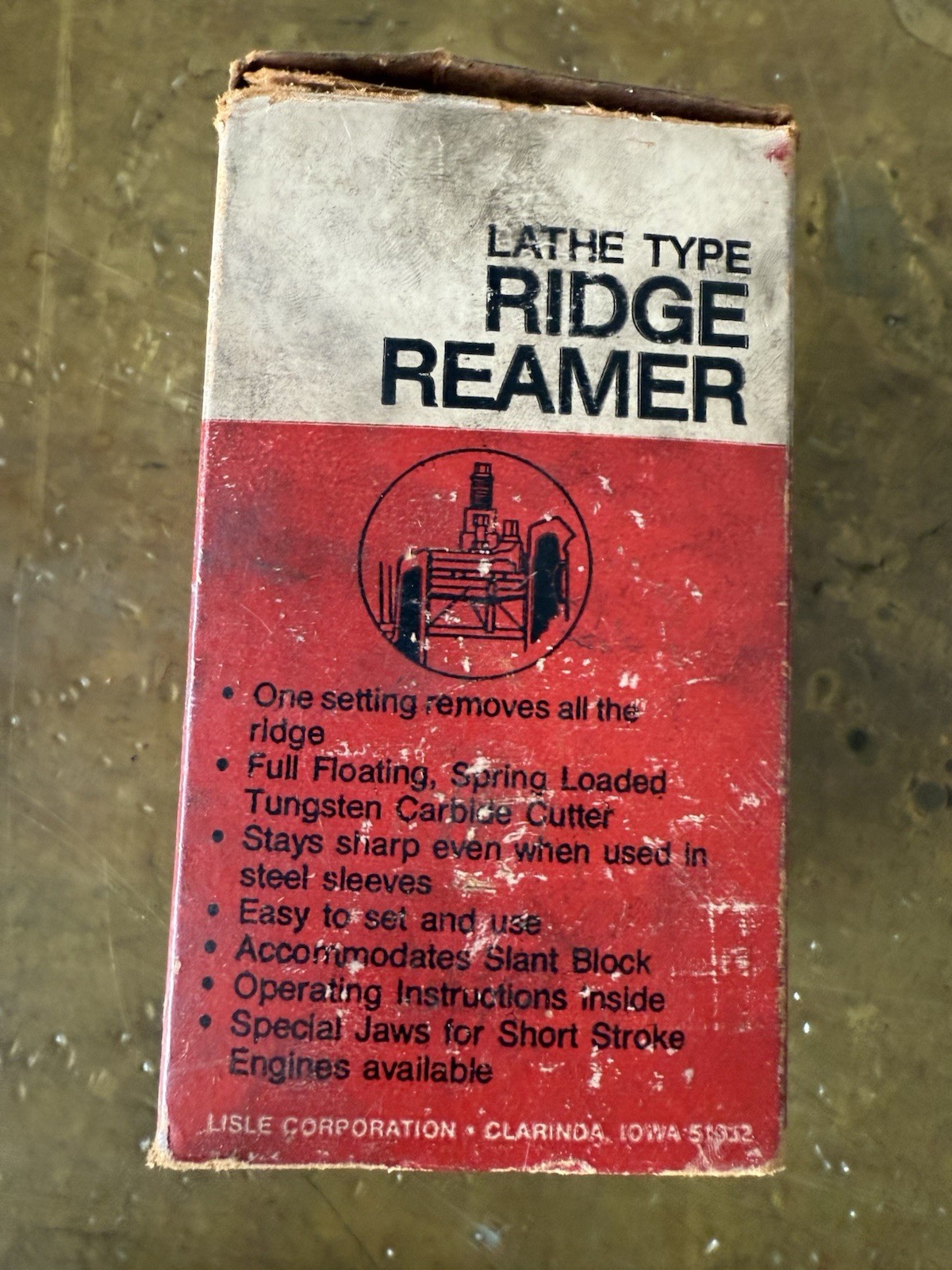 Lisle RIDGE REAMER 3” To 5”. Lathe Type 38000