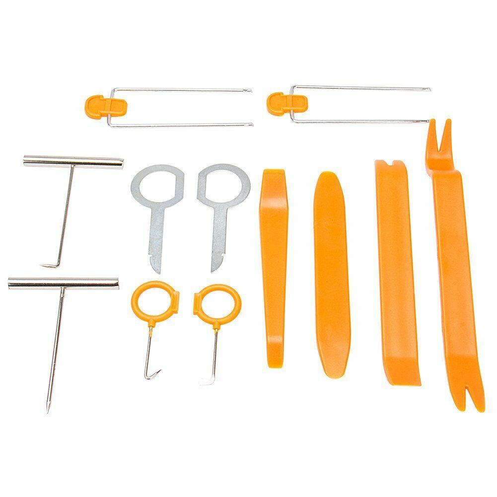 Universal Removal Pry Open Tools Kit Car Dash Door Trim Panel Clip Radio/Lights