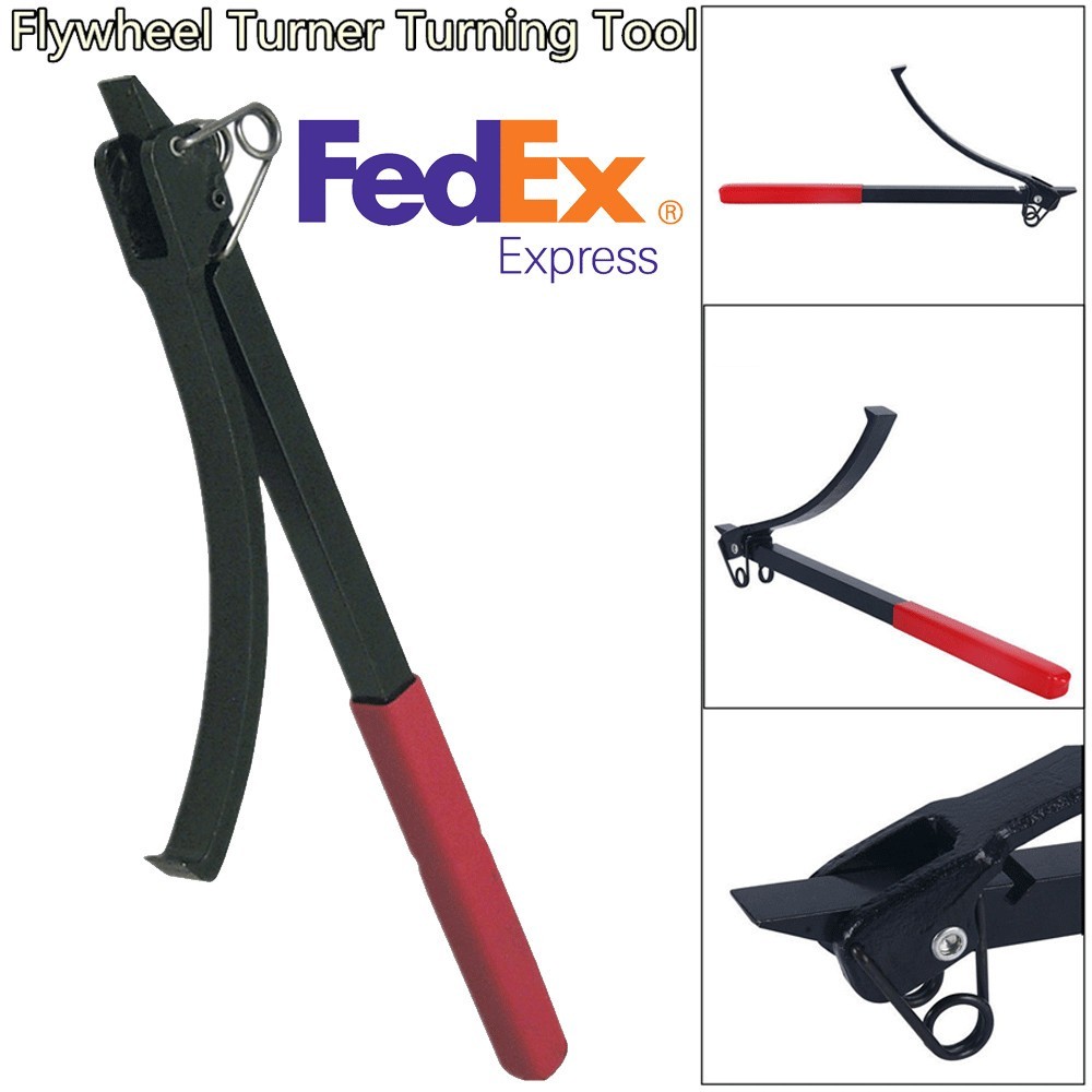 Flywheel Turner Turning Tool Wrench Clamp Flex Plate Holder for Most Vehicles US